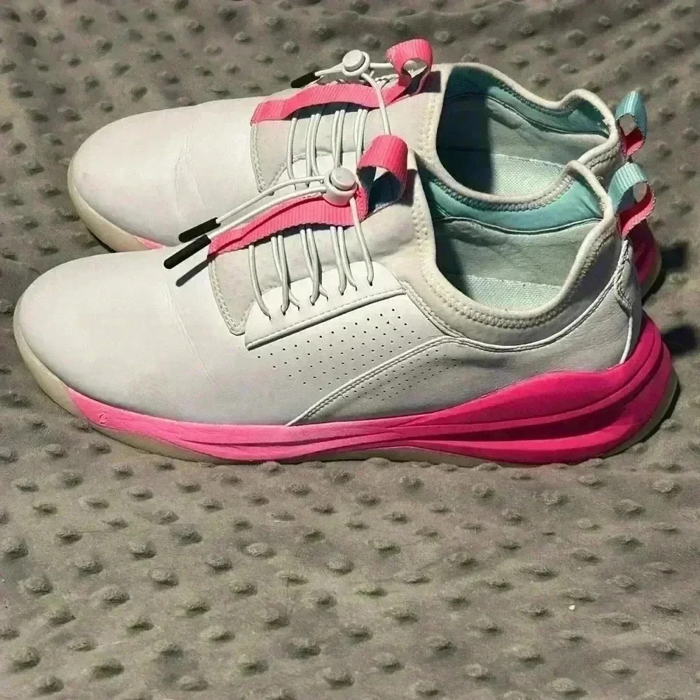 Clove Electron Rose Womenโs Pinkโ Blue Nursing Sneakers, Sz 12 - Picture 4 of 7